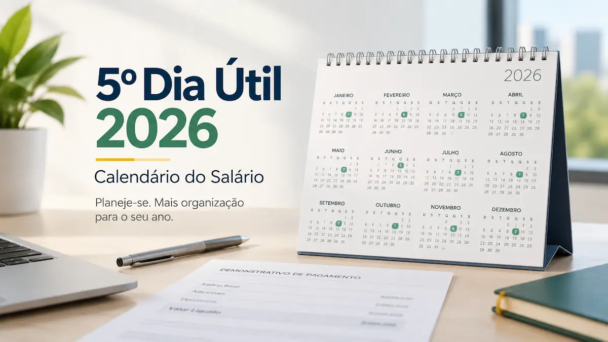 5º Dia Útil 2026 Calendário do Salário Mês a Mês